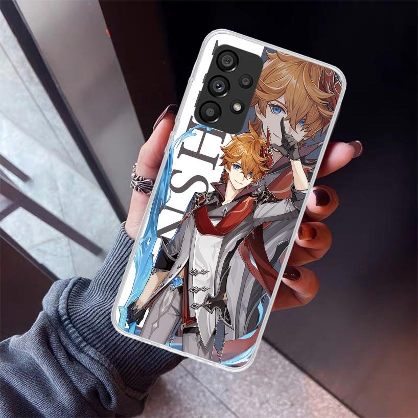 Чехол для телефона Genshin Impact Anime для Samsung Galaxy A17 A57 A37 A16 A26 A36 A56 A15 A25 A35 A55 A14 A13 A54 A53 A34 A24 A33 A23 G
