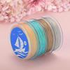 OAR Iridescent Gold & Silver 9-Strand Thread 0.6mm for DIY Bracelet Weaving and Handmade Jewelry.