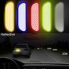 4pcs Rear Open Sign Universal Car Door Stickers Safety Reflective Tape Warning Mark