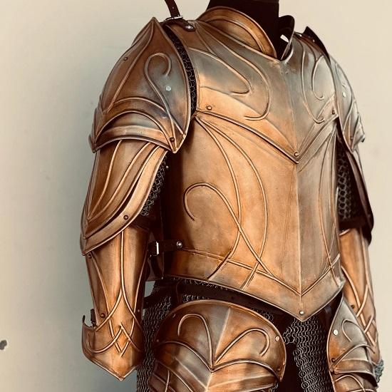 Medieval Elven Cuirass Armor Larp Elven Costume Medieval Wearable LOTR Half Body Armor Suit Battel Ready LOTR Armor Best Gift