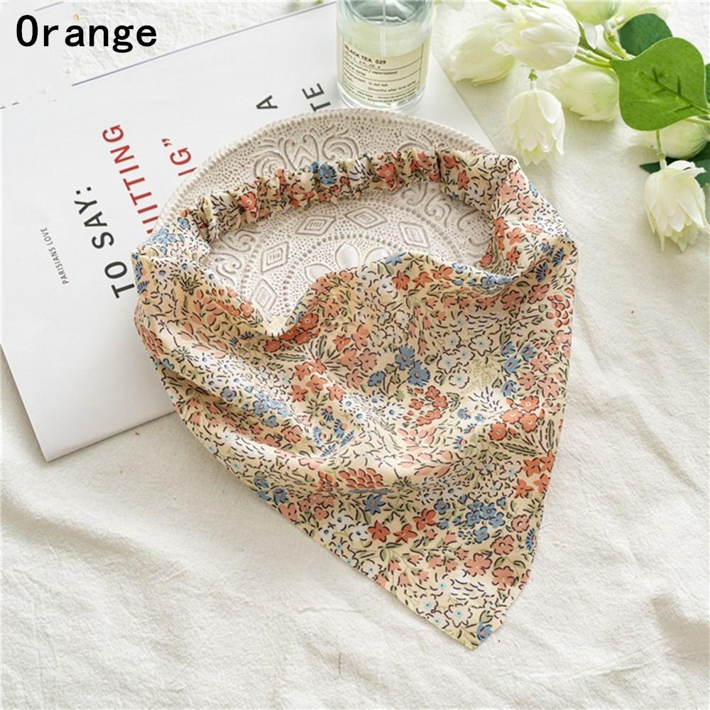 Vintage Elastic Headwrap Scrunchies Turban Triangle Bandanas Headband Hairband Hair Scarf