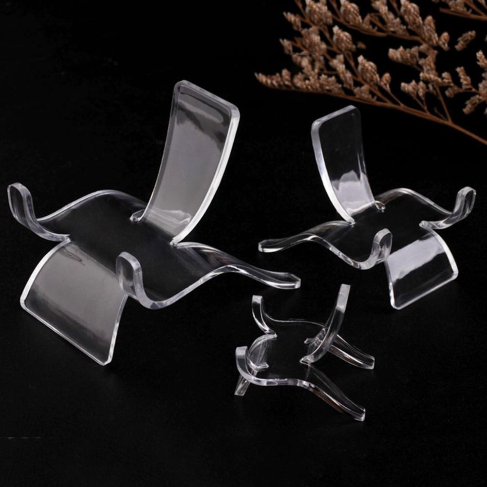 10pcs Rock Geodes Specimen Small Collectibles Mineral Stand Easel Display Holder Supporting Base