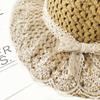 Плетение из травы Летняя женская шляпа от солнца Ручной работы Пляжные кепки Прочные соломенные шляпы