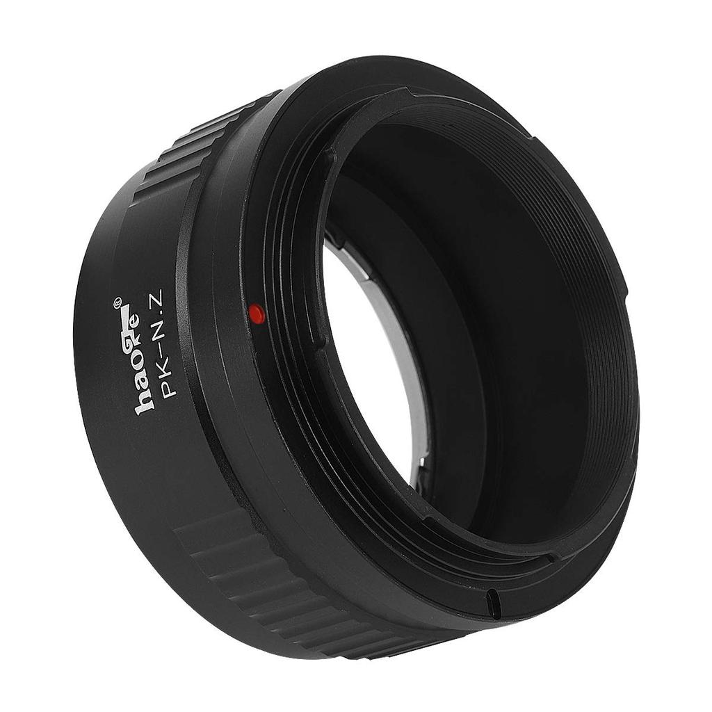Haoge Manual Lens Mount Adapter for Pentax K PK Lens To Nikon Z Mount Mirrorless Cameras Such As Z50 Z7II, Z6ii, Z6, Z7,
