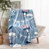 Cute airplane Theme Printed Blanket - Perfect for Couch, Bed, Travel & Outdoor Use | Machine Washable, Cozy & Durable.