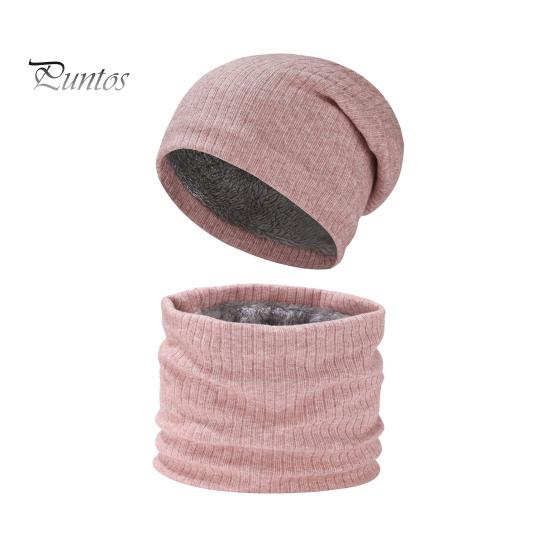 2 шт./комплект вязаная шапка-бини для холодной погоды на открытом воздухе для велоспорта, катания на лыжах, с флисовой подкладкой, ветрозащитная теплая шапка-шарф с черепом