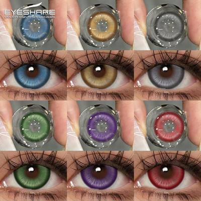 1 пара цветных контактных линз для глаз, цветные линзы для косплея, синие контактные линзы для глаз, черная косметика, зрачки, цветные линзы для глаз
