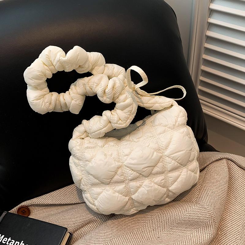 Niche Cloud Bag Crossbody Bag for Women New Puff Folded Down Bag Underarm Bag Lightweight Dumpling Bag