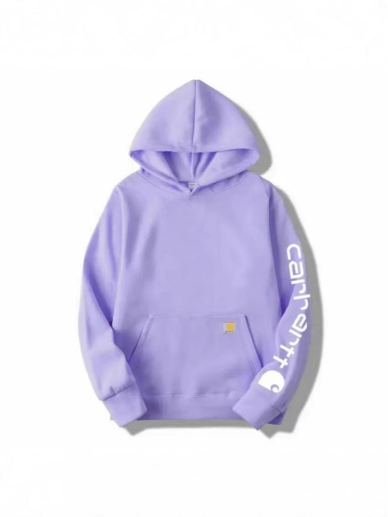 Унисекс Модный Худи Carhartt с Плюшевой Подкладкой Свитшот-Пуловер для Мужчин и Женщин