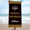 Beach Towel S-Scotty C-Cameron Printed Towel White thread One Piece Anime Bath Towel 75x150cm Bathroom Shower Washcloth Home