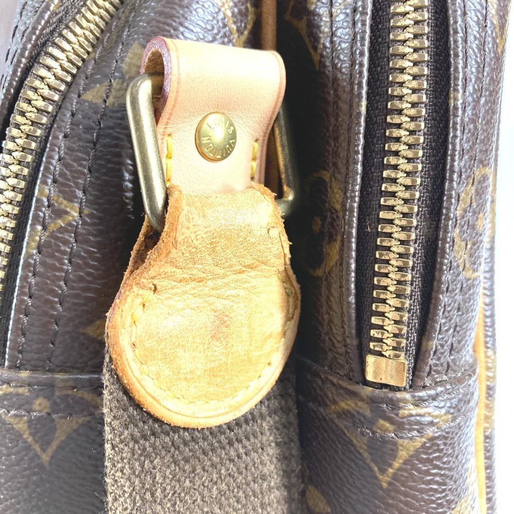 Louis Vuitton M45252 Monogram Reporter GM Crossbody Pochette Shoulder Bag Brown