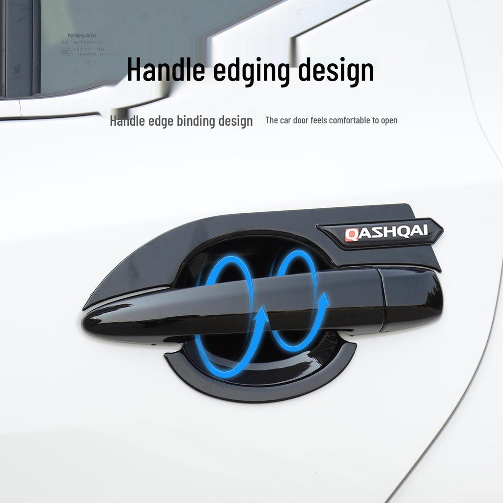 Наклейки на накладки ручек дверей Qashqai - Защита от царапин и Декоративные Аксессуары