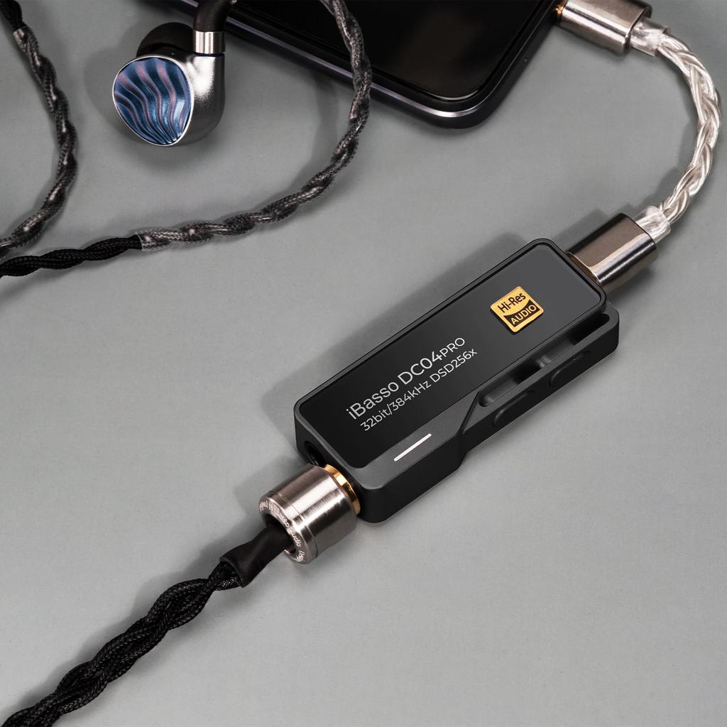 Золотой iBasso Audio DC04PRO USB Dongle DAC Type C портативный небольшой усилитель кабель съемный высокое разрешение HD Lossless Android игры музыка [VGP2025