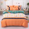 Простыня King Size/Queen Size/полноразмерная простыня, пододеяльник, наволочка, комплект простых постельных принадлежностей из плотного хлопка для спальни