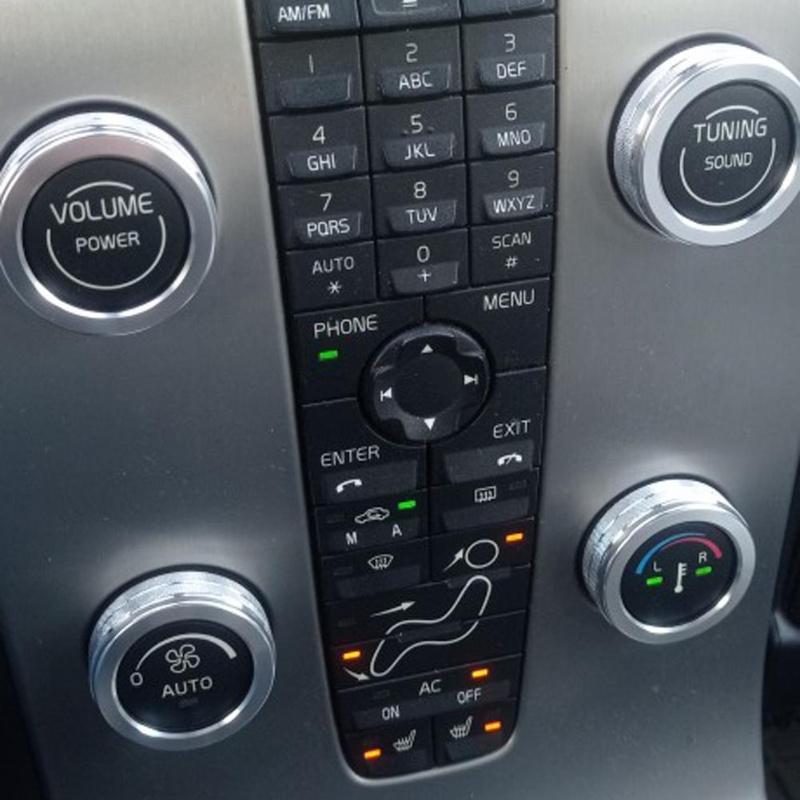 4 шт. алюминиевый сплав автомобильный кондиционер регулятор громкости декоративные кольца наклейки для Volvo S60 V60 XC60 S80 V40 аксессуары