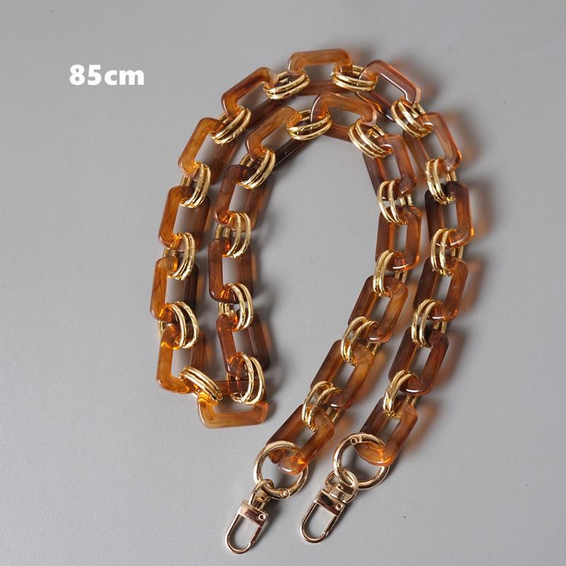 New Fashion Woman Handbag Accessory Metal Parts White Pearl Acrylic Resin Chain Luxury Strap Women Shoulder Cute Clutch Chains