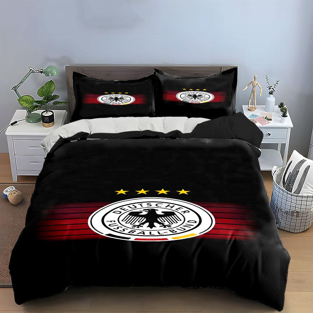 German Football Association emblem. Bedding sets Duvet cover sets Duvet covers Pillowcases(1 * Duvet Cover 2 * Pillowcases, without duvet insert)