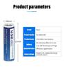 100% Capacity 1.5V AA Li-ion Battery 2800mWh Li-Polymer USB Rechargeable Lithium USB Battery AA+ USB Cable Line Toy KTV Multi-function Battery