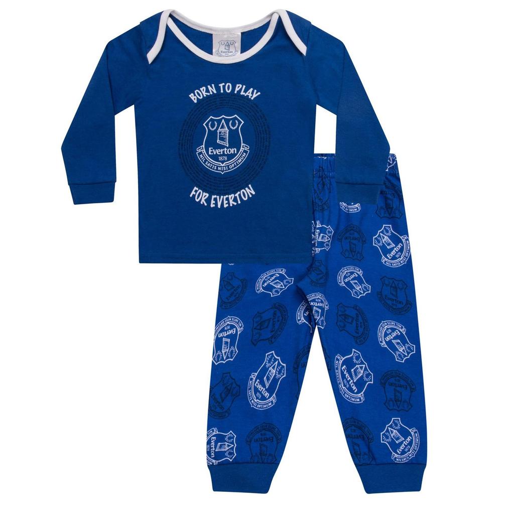 Everton FC Baby Boys Born To Play Long Pyjama Set