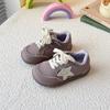 Boys' sports shoes, new spring and autumn models, soft-soled, versatile, breathable white shoes, girls' casual lightweight star sneakers