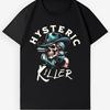 Графическая футболка Hysteric Killer | Винтажный дизайн с черепом и ковбоем, унисекс