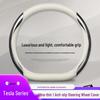 Genuine Leather Steering Wheel Cover for Tesla Model 3/Y - Ultra-thin Design