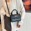 Sweet Metal Bowknot Tote Bag Solid Color Small Crossbody Bag New Single Shoulder Bags  Casual Wear