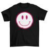 Womens FASHION Happy Face T-Shirt Old School Rave Music Acid Pop 90`s Party Tee