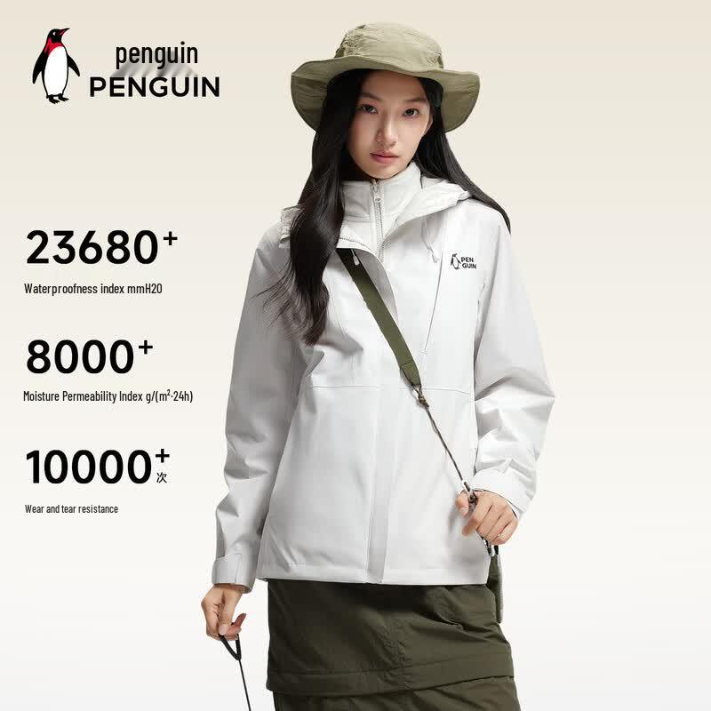Ветро- и водонепроницаемая куртка 3-в-1 Penguin Camel
