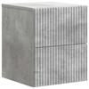 Wall Mounted Nightstand Concrete Grey 33 x 34.5 x 40 cm