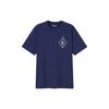 Uniqlo Футболка с принтом Letters, короткий рукав, унисекс, синяя 436662-69, коллаборация League Of Legends, Summoner's Rift