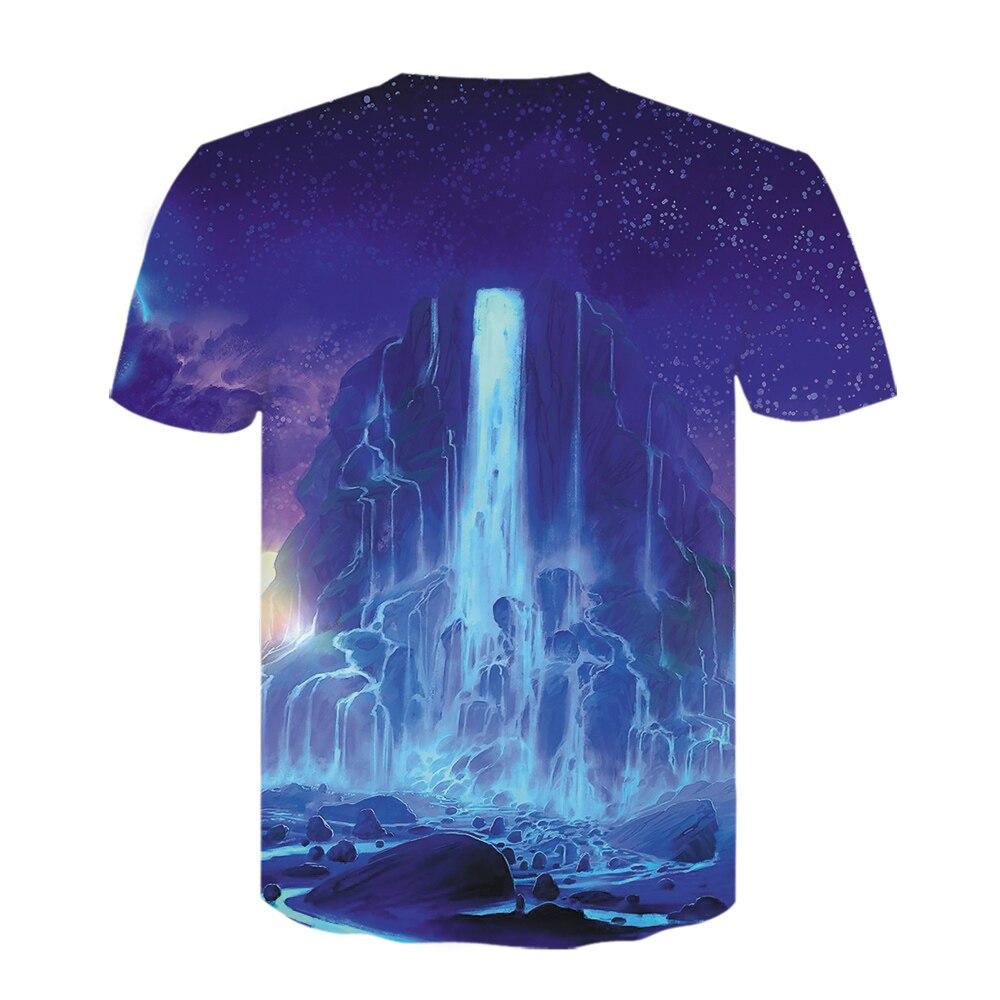 Funny T-shirts Psychedelic T Shirt Men Women Mushroom Anime T Shirt Geometric T-shirts 3d Print