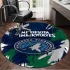 Minnesota Logo Round Rug for Livingroom,Bedroom, Palyroom, Chair Rug, Area rug, Circle Carpet, Large Size Fan Christmas gift