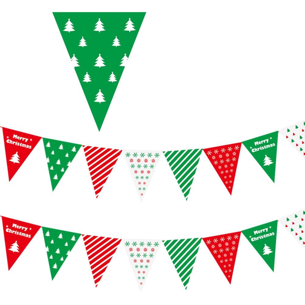 Рождественский бумажный баннер мультфильм Санта-Клаус снеговик рождественский подвесной орнамент баннер домашнее рождественское украшение флаг принадлежности новый год