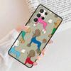 Cartoon Poodles Pattern Phone Case For Samsung Galaxy S25 S23 S30 S8 S21 S20 FE S24 S22 Note 10 20 S8 Plus lite Ultra