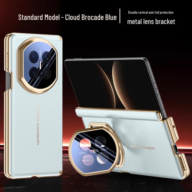 Магнитный складной чехол для телефона Huawei Matex7 Collector's Edition - Полное покрытие, Защита от падений, Защита объектива с двойной центральной осью