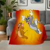 Tom & Jerry Kids Cartoon Poster Wall Art DecorBlanket Flannel Throw Blanket for Sofa, Bed, Travel, Camping, Office