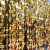 10 шт. Золотые Серебряные Пайетки Подвесные Фольгированные Шторы ПВХ Круглые Пайетки Дождь Занавес Свадебный Фон