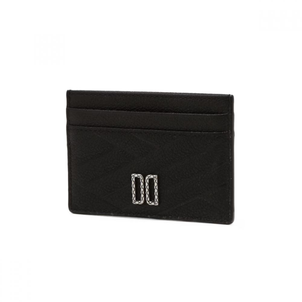 Daks Leather Slim Card Wallet Black Dcho6e750bk