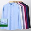 Long-sleeved Shirts for Men In Autumn New Multi-color Bamboo Fiber Iron-free Light Business Casual Workwear Men's Shirts