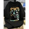 Summer Plus Size Demon Slayer Anime Printed Unisex Women Tshirt Casual Parent Child Top Fashion Harajuku Style Street Wear Y2K
