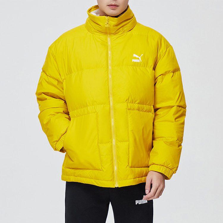 Puma Повседневные пуховики мужские желтый воротник умеренный пуховик 596548-20