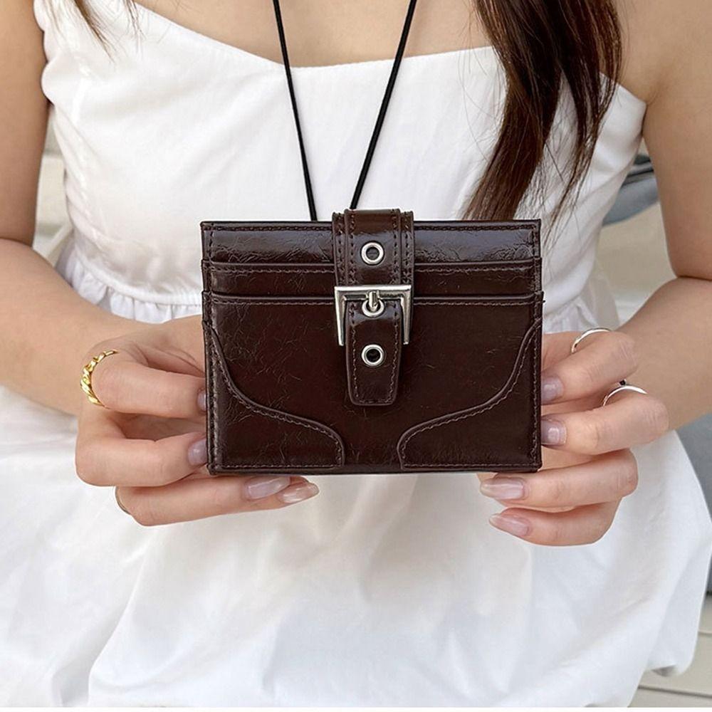 Purse Women Short Wallet Korean Style Coin Pouch Retro Card Bag Card Storage Bag