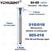 10Pcs/Pack SI Type Extra Coarse/Coarse/Standard Dental Diamond Burs Dental Strawberries For High Speed Turbines Dia.1.6mm