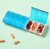Креативный 7-дневный портативный диспенсер для таблеток - Пластиковый контейнер для хранения с откидной крышкой для домашнего использования