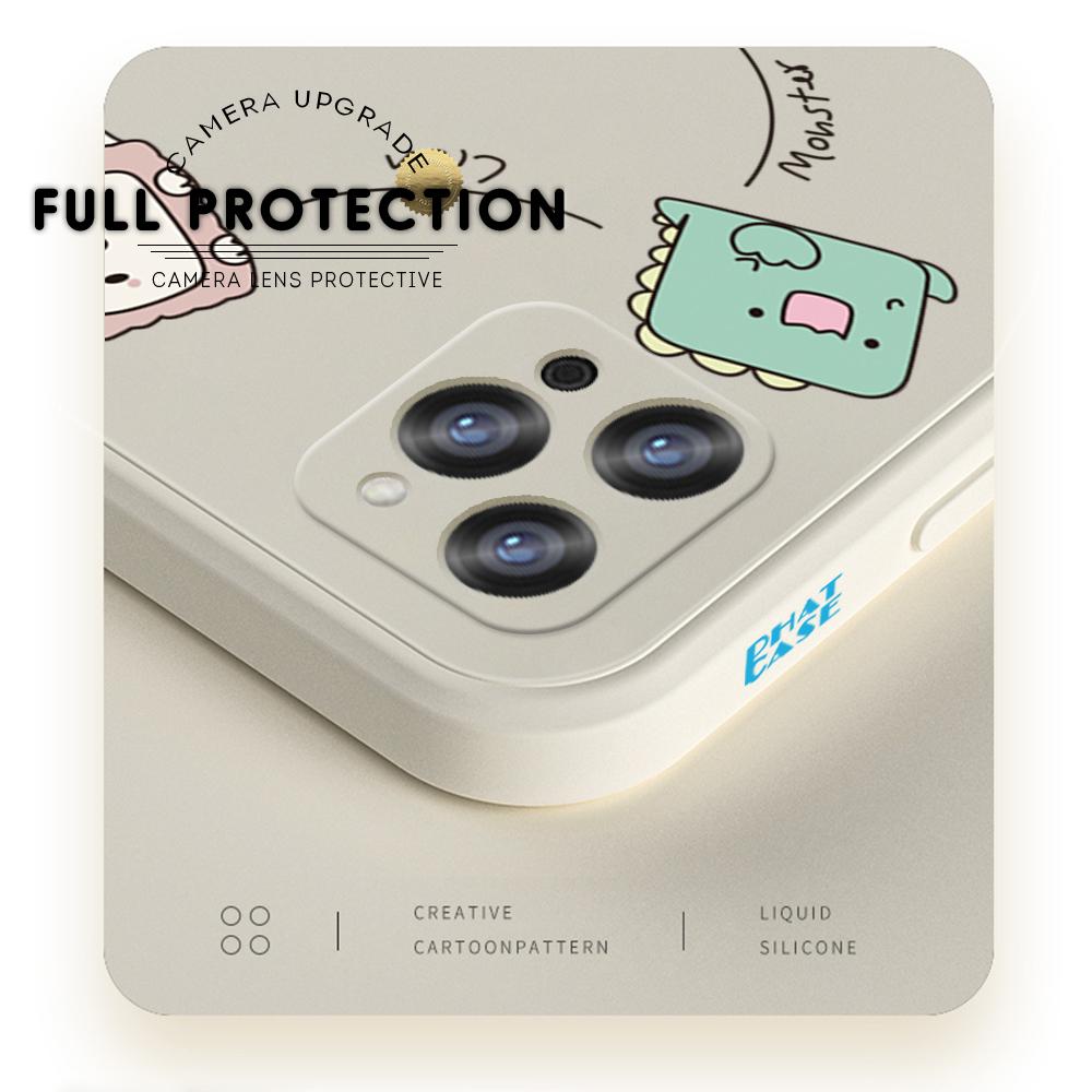 Чехол для телефона с мультяшным красочным узором, квадратный, жидкий, силикон, TPU, полное покрытие камеры, противоударный защитный чехол для Xiaomi Redmi iPhone