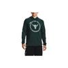 Under Armour Project Rock Johnson Logo Print Training Hoodie Men Hoodies Green 1361747-384