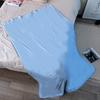 Cooling Blanket 80D Ice Silk Fabric Double-Sided Chilled Bed Cover Lightweight Airy Throw Hot Nights