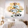 Cristiano Ronaldo Custom Your Name Wall Decor Tapestry Art For Pet Memorial Birthdaywedding Party Backdrop Family Gift
