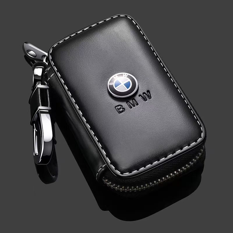 ARTO7 Car Sticker Leather Car Key Case Protection Auto Key Bag Key Chain Cover for BMW E46 E90 E60 F30 F10 G30 G20 G32 X1 X2 Accessory